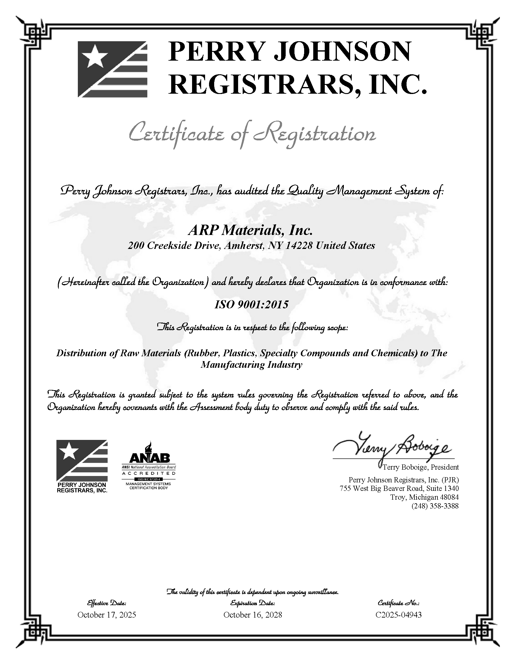 ISO Cert